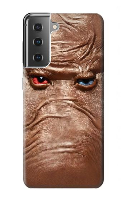 S3940 Leather Mad Face Graphic Paint Hülle Schutzhülle Taschen für Samsung Galaxy S21 Plus 5G, Galaxy S21+ 5G