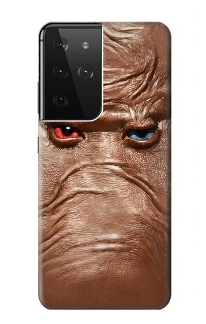 S3940 Leather Mad Face Graphic Paint Hülle Schutzhülle Taschen für Samsung Galaxy S21 Ultra 5G