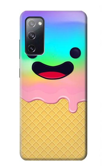 S3939 Ice Cream Cute Smile Hülle Schutzhülle Taschen für Samsung Galaxy S20 FE