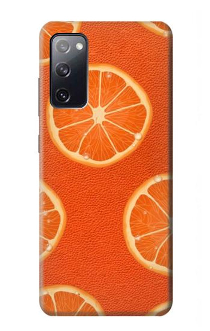 S3946 Seamless Orange Pattern Hülle Schutzhülle Taschen für Samsung Galaxy S20 FE