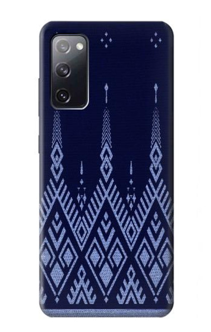 S3950 Textile Thai Blue Pattern Hülle Schutzhülle Taschen für Samsung Galaxy S20 FE