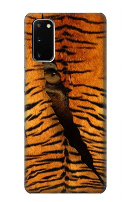 S3951 Tiger Eye Tear Marks Hülle Schutzhülle Taschen für Samsung Galaxy S20