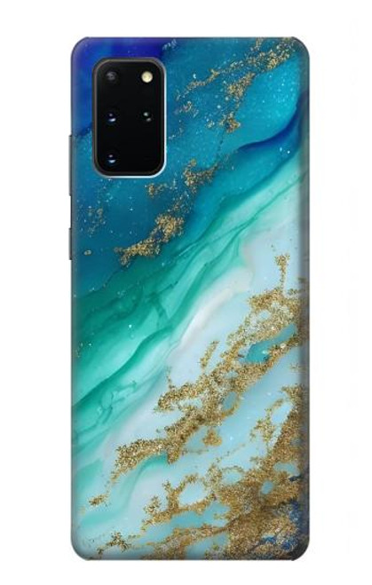 S3920 Abstract Ocean Blue Color Mixed Emerald Hülle Schutzhülle Taschen für Samsung Galaxy S20 Plus, Galaxy S20+