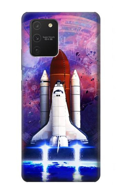 S3913 Colorful Nebula Space Shuttle Hülle Schutzhülle Taschen für Samsung Galaxy S10 Lite