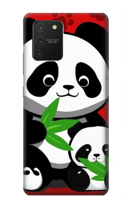 S3929 Cute Panda Eating Bamboo Hülle Schutzhülle Taschen für Samsung Galaxy S10 Lite