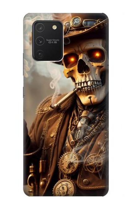 S3949 Steampunk Skull Smoking Hülle Schutzhülle Taschen für Samsung Galaxy S10 Lite