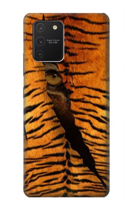 S3951 Tiger Eye Tear Marks Hülle Schutzhülle Taschen für Samsung Galaxy S10 Lite