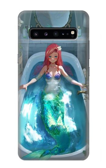 S3911 Cute Little Mermaid Aqua Spa Hülle Schutzhülle Taschen für Samsung Galaxy S10 5G
