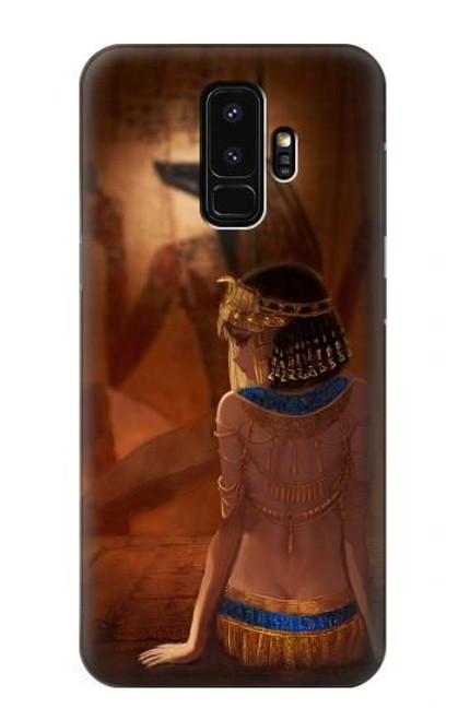 S3919 Egyptian Queen Cleopatra Anubis Hülle Schutzhülle Taschen für Samsung Galaxy S9 Plus