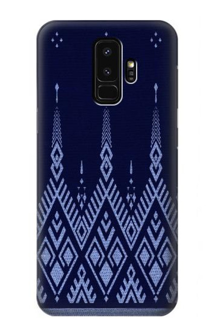S3950 Textile Thai Blue Pattern Hülle Schutzhülle Taschen für Samsung Galaxy S9 Plus