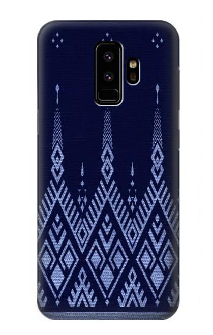 S3950 Textile Thai Blue Pattern Hülle Schutzhülle Taschen für Samsung Galaxy S9