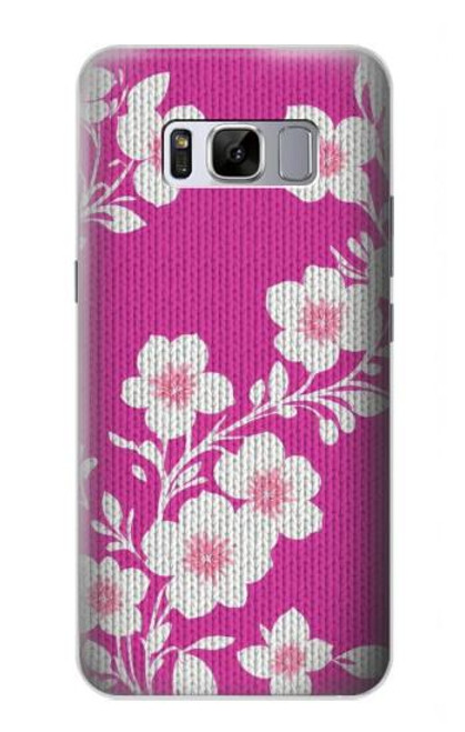 S3924 Cherry Blossom Pink Background Hülle Schutzhülle Taschen für Samsung Galaxy S8 Plus