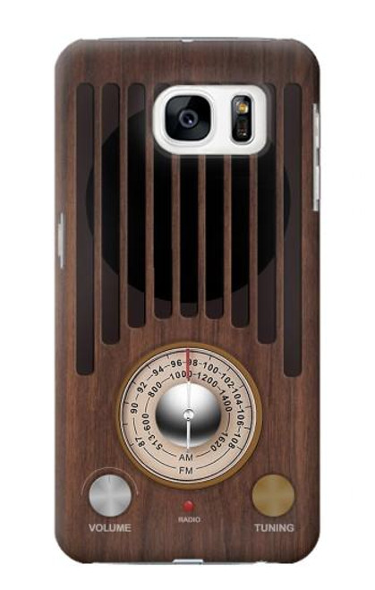 S3935 FM AM Radio Tuner Graphic Hülle Schutzhülle Taschen für Samsung Galaxy S7