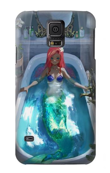 S3912 Cute Little Mermaid Aqua Spa Hülle Schutzhülle Taschen für Samsung Galaxy S5