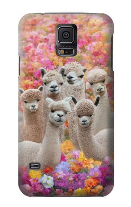 S3916 Alpaca Family Baby Alpaca Hülle Schutzhülle Taschen für Samsung Galaxy S5