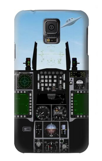S3933 Fighter Aircraft UFO Hülle Schutzhülle Taschen für Samsung Galaxy S5