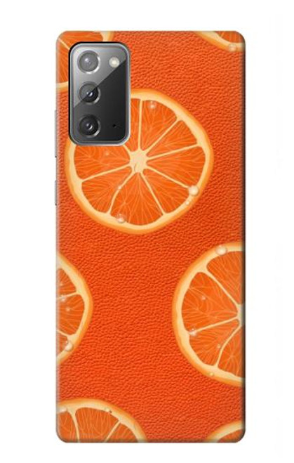 S3946 Seamless Orange Pattern Hülle Schutzhülle Taschen für Samsung Galaxy Note 20