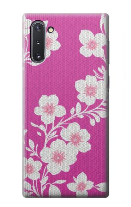 S3924 Cherry Blossom Pink Background Hülle Schutzhülle Taschen für Samsung Galaxy Note 10