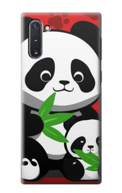 S3929 Cute Panda Eating Bamboo Hülle Schutzhülle Taschen für Samsung Galaxy Note 10