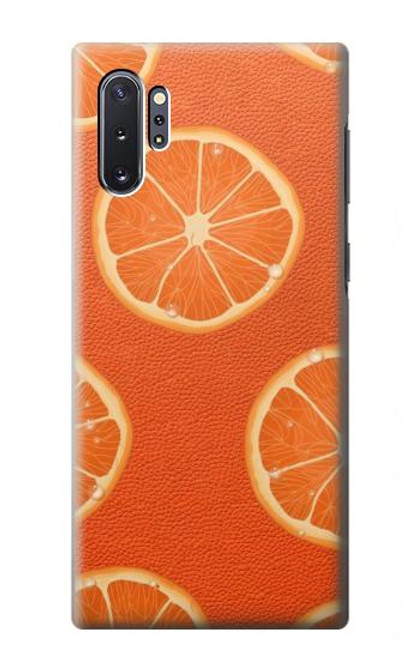 S3946 Seamless Orange Pattern Hülle Schutzhülle Taschen für Samsung Galaxy Note 10 Plus