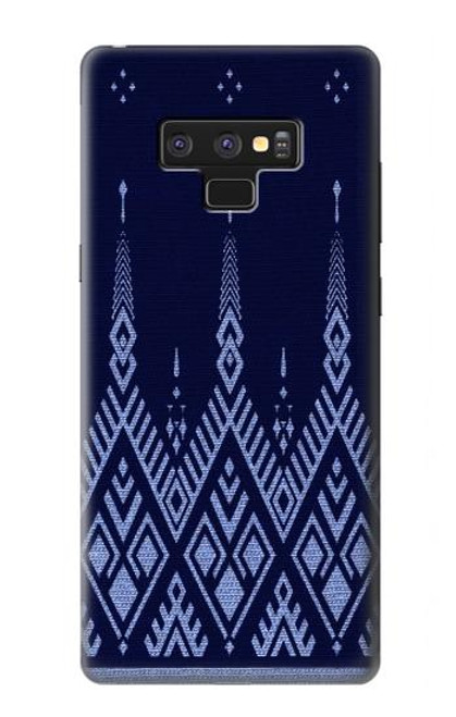 S3950 Textile Thai Blue Pattern Hülle Schutzhülle Taschen für Note 9 Samsung Galaxy Note9