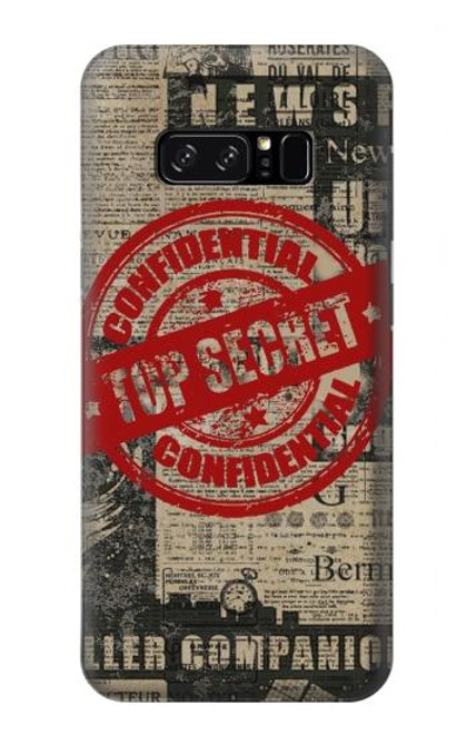 S3937 Text Top Secret Art Vintage Hülle Schutzhülle Taschen für Note 8 Samsung Galaxy Note8