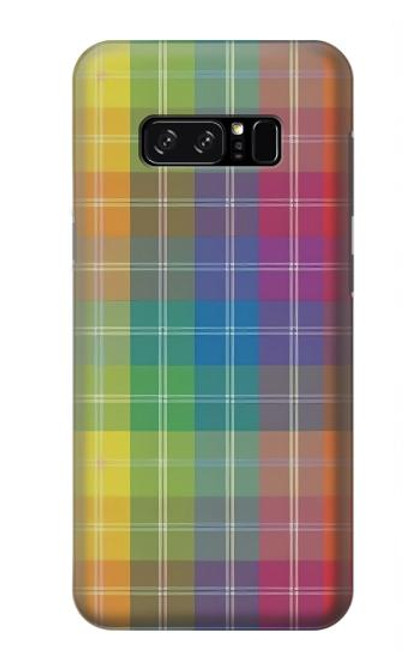 S3942 LGBTQ Rainbow Plaid Tartan Hülle Schutzhülle Taschen für Note 8 Samsung Galaxy Note8