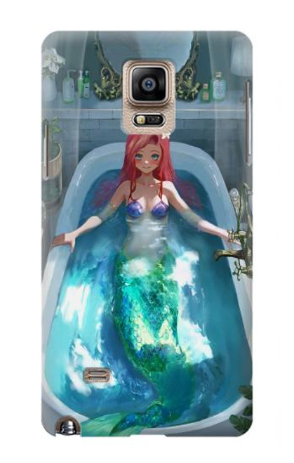 S3911 Cute Little Mermaid Aqua Spa Hülle Schutzhülle Taschen für Samsung Galaxy Note 4