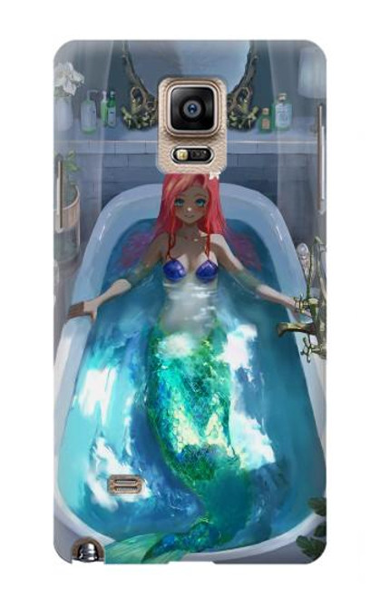 S3912 Cute Little Mermaid Aqua Spa Hülle Schutzhülle Taschen für Samsung Galaxy Note 4