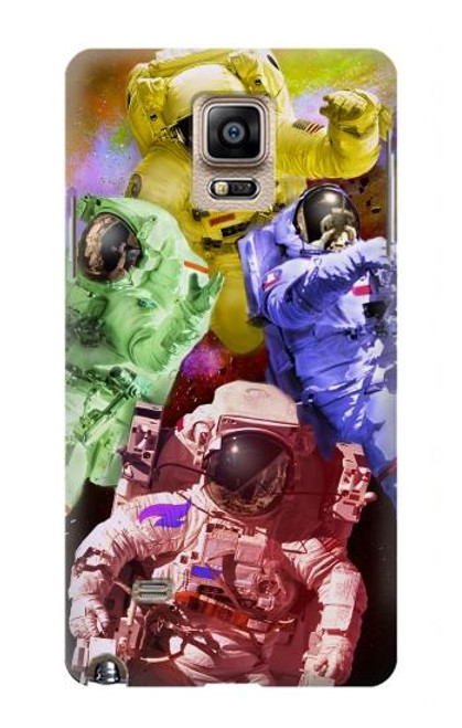 S3914 Colorful Nebula Astronaut Suit Galaxy Hülle Schutzhülle Taschen für Samsung Galaxy Note 4