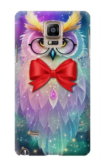 S3934 Fantasy Nerd Owl Hülle Schutzhülle Taschen für Samsung Galaxy Note 4