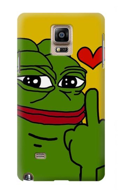 S3945 Pepe Love Middle Finger Hülle Schutzhülle Taschen für Samsung Galaxy Note 4
