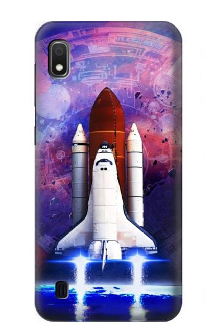 S3913 Colorful Nebula Space Shuttle Hülle Schutzhülle Taschen für Samsung Galaxy A10
