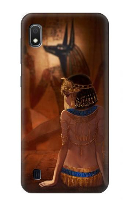 S3919 Egyptian Queen Cleopatra Anubis Hülle Schutzhülle Taschen für Samsung Galaxy A10