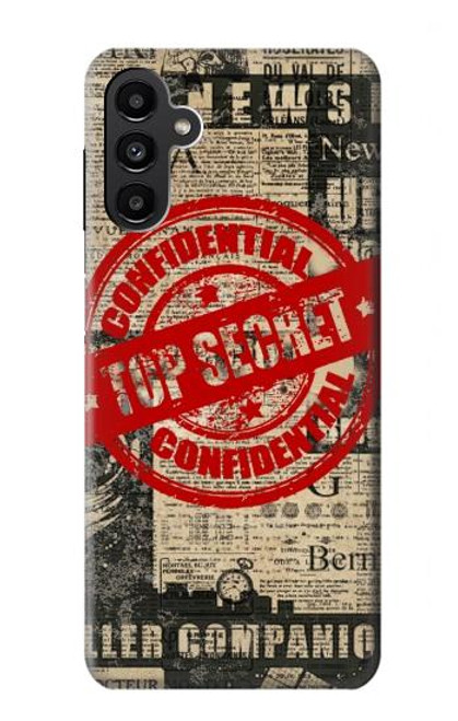 S3937 Text Top Secret Art Vintage Hülle Schutzhülle Taschen für Samsung Galaxy A13 5G