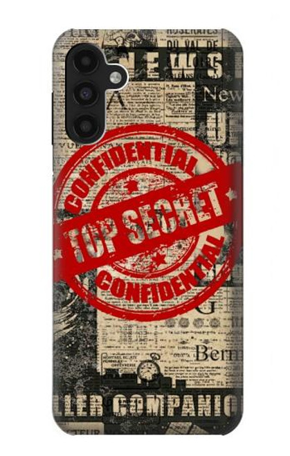 S3937 Text Top Secret Art Vintage Hülle Schutzhülle Taschen für Samsung Galaxy A13 4G