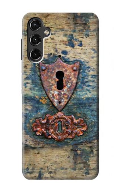 S3955 Vintage Keyhole Weather Door Hülle Schutzhülle Taschen für Samsung Galaxy A14 5G