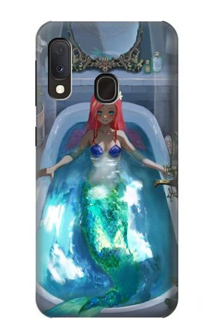 S3912 Cute Little Mermaid Aqua Spa Hülle Schutzhülle Taschen für Samsung Galaxy A20e