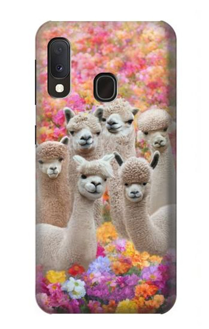 S3916 Alpaca Family Baby Alpaca Hülle Schutzhülle Taschen für Samsung Galaxy A20e