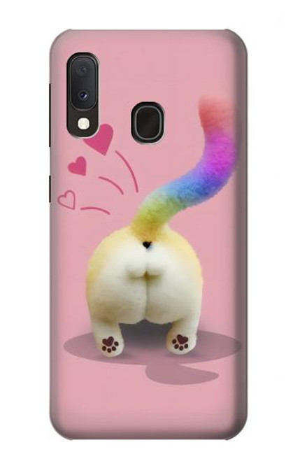 S3923 Cat Bottom Rainbow Tail Hülle Schutzhülle Taschen für Samsung Galaxy A20e