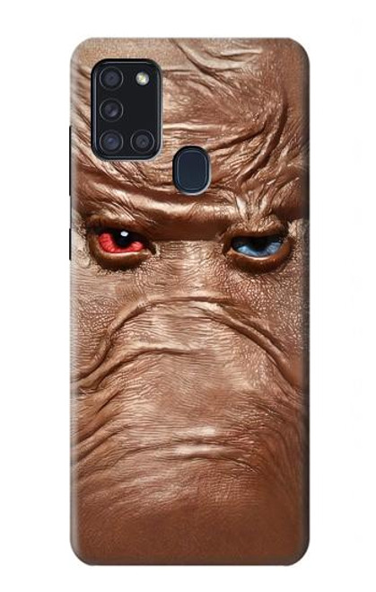 S3940 Leather Mad Face Graphic Paint Hülle Schutzhülle Taschen für Samsung Galaxy A21s