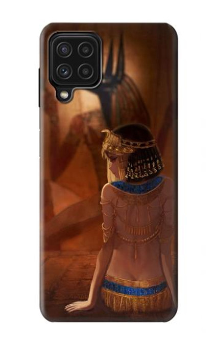 S3919 Egyptian Queen Cleopatra Anubis Hülle Schutzhülle Taschen für Samsung Galaxy A22 4G