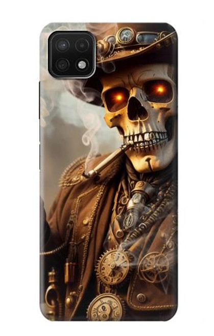 S3949 Steampunk Skull Smoking Hülle Schutzhülle Taschen für Samsung Galaxy A22 5G