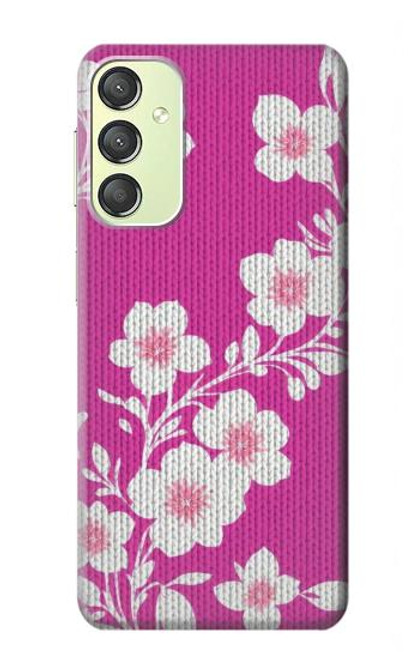 S3924 Cherry Blossom Pink Background Hülle Schutzhülle Taschen für Samsung Galaxy A24 4G