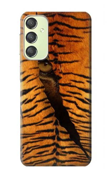 S3951 Tiger Eye Tear Marks Hülle Schutzhülle Taschen für Samsung Galaxy A24 4G