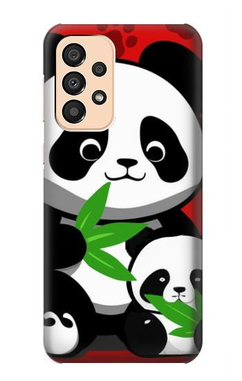 S3929 Cute Panda Eating Bamboo Hülle Schutzhülle Taschen für Samsung Galaxy A33 5G