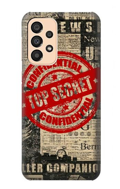 S3937 Text Top Secret Art Vintage Hülle Schutzhülle Taschen für Samsung Galaxy A33 5G