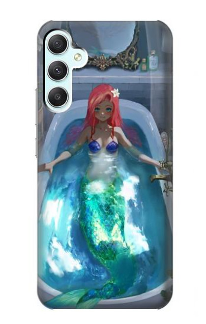 S3912 Cute Little Mermaid Aqua Spa Hülle Schutzhülle Taschen für Samsung Galaxy A34 5G