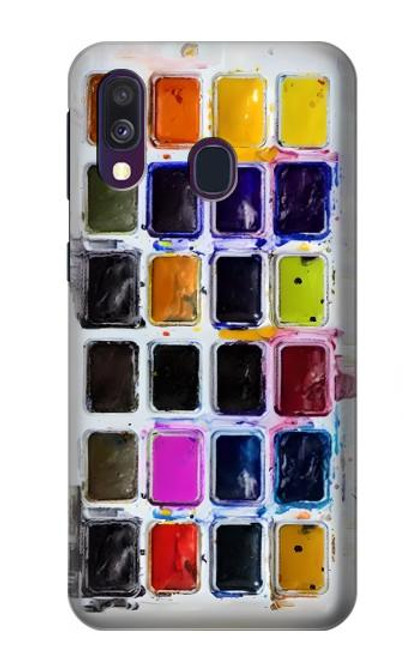 S3956 Watercolor Palette Box Graphic Hülle Schutzhülle Taschen für Samsung Galaxy A40