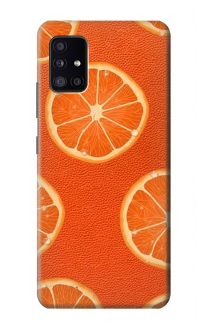 S3946 Seamless Orange Pattern Hülle Schutzhülle Taschen für Samsung Galaxy A41